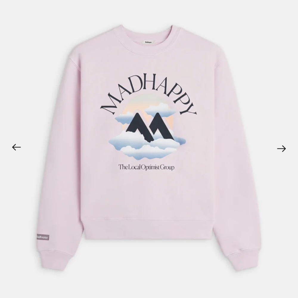 Madhappy Light Pink Graphic Sweatshirt
